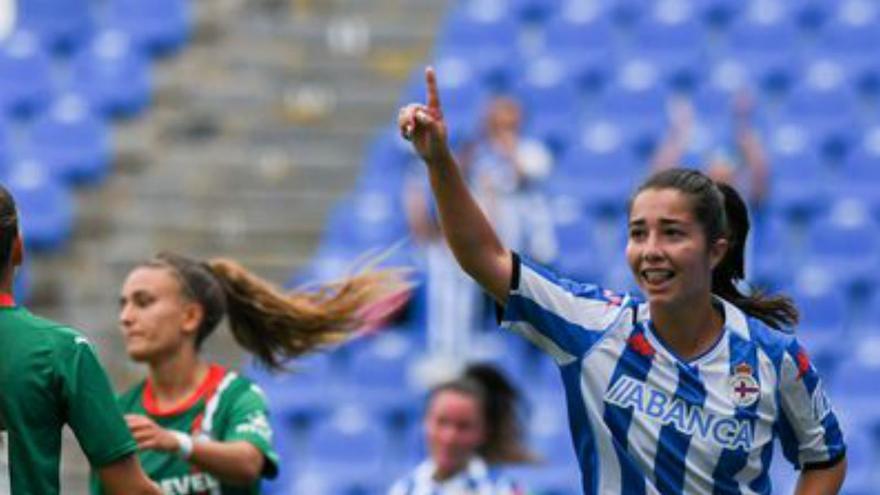 Eva celebra su gol. |  // ARCAY//R. A.