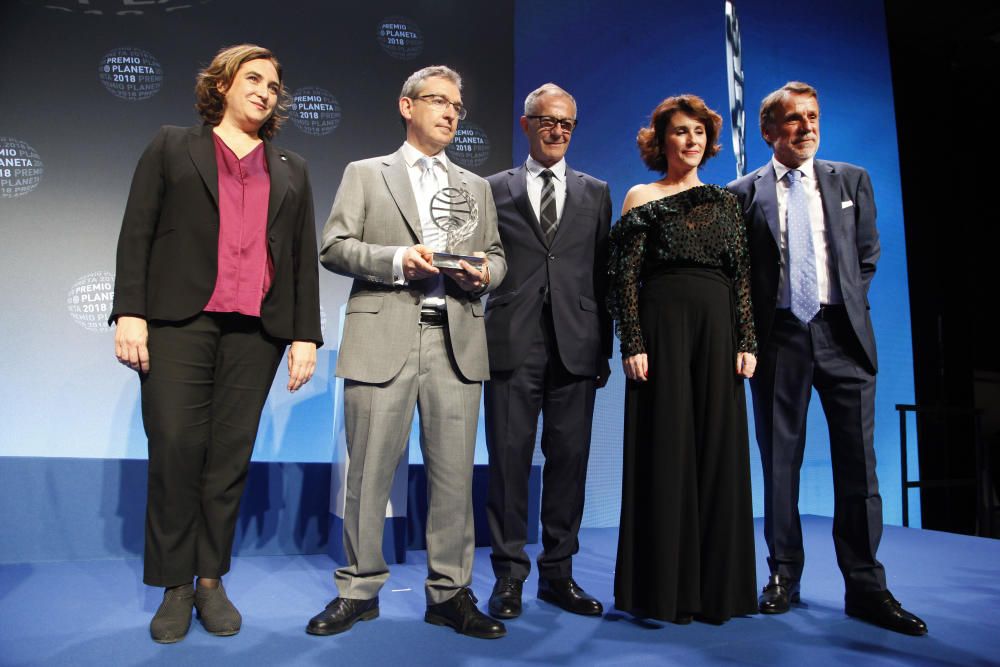 Entrega del Premio Planeta 2018, celebrada anoche en Barcelona.