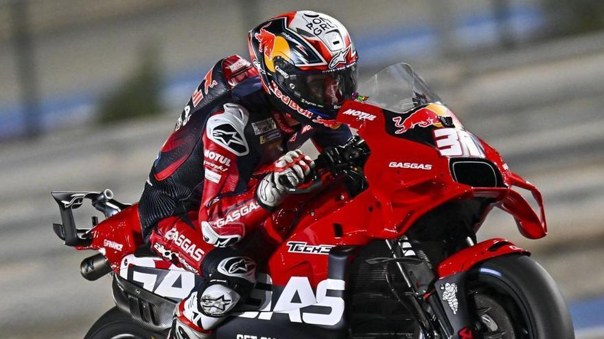 Pedro Acosta, durante el Gran Premio de su estreno en MotoGP. | TECH3 RACING GAS GAS