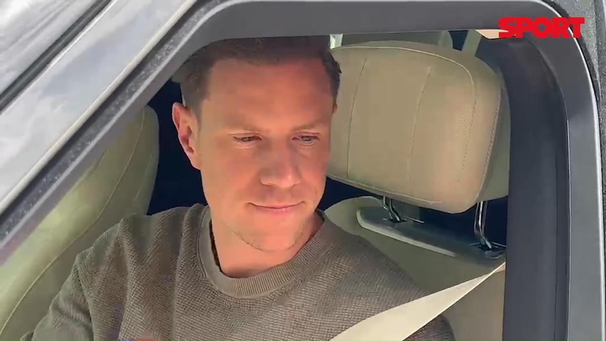 Marc-André Ter Stegen se marcha de Sant Joan Despí sin haber cerrado su salida.