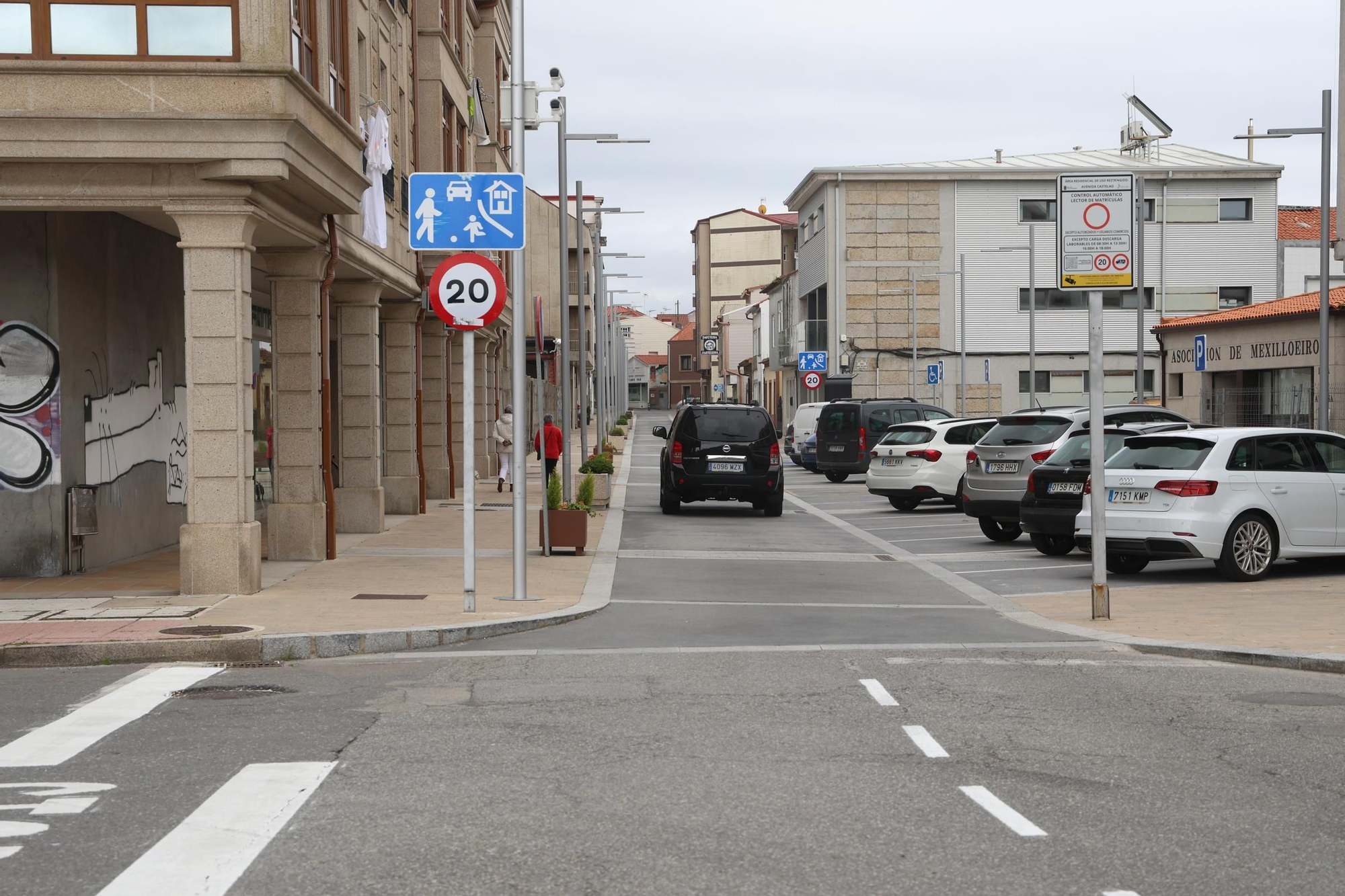 Calle Castelao na Illa de Arousa.