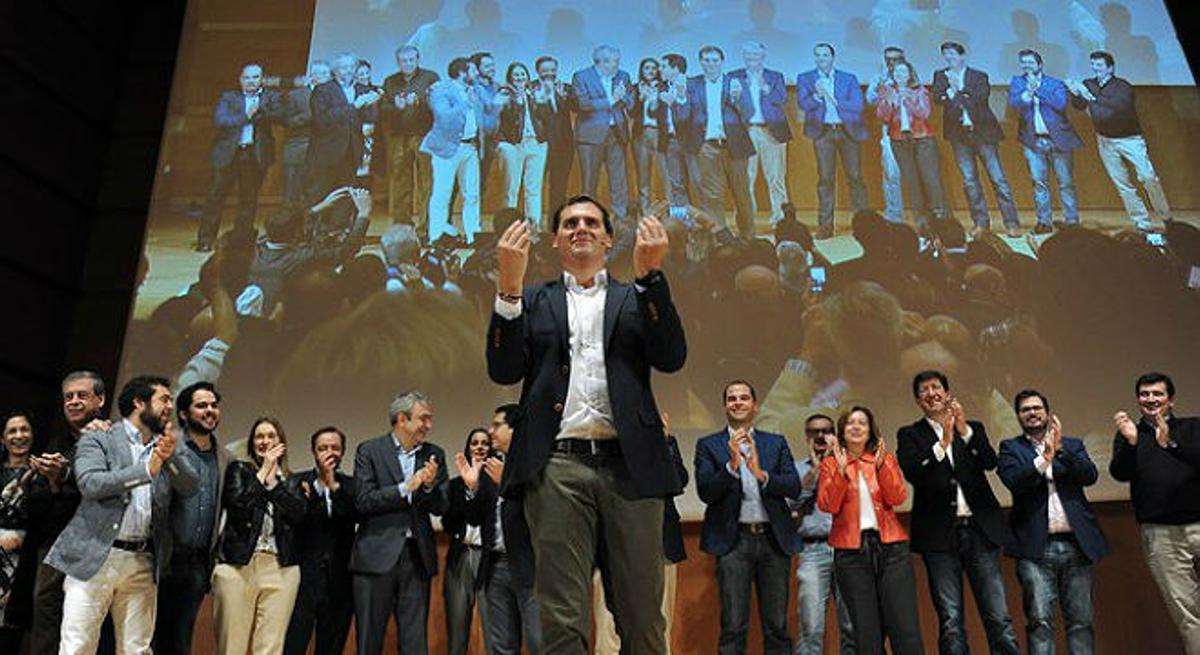 El líder de Ciutadans, en la presentació de les seves reformes per a les eleccions del 20-D.