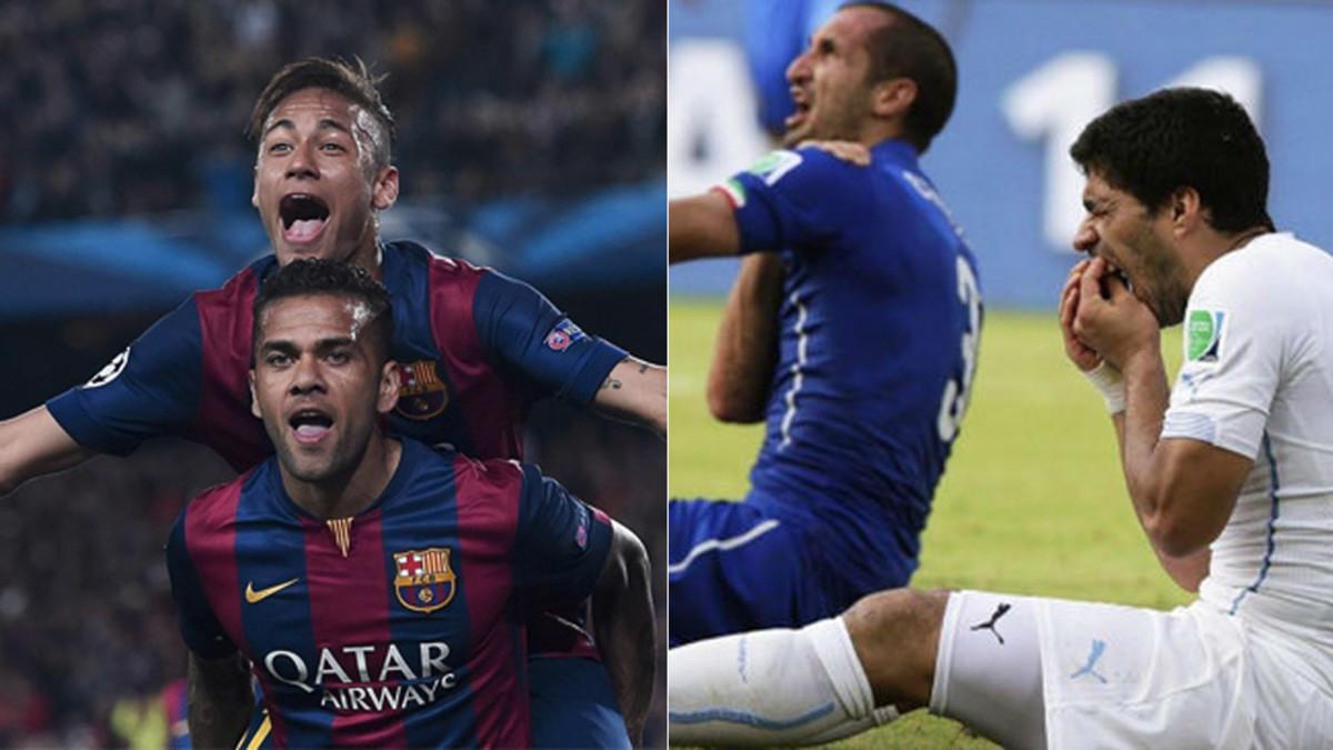 Neymar y Alves se reencontrán, igual que ocurrirá con Chiellini y Suárez