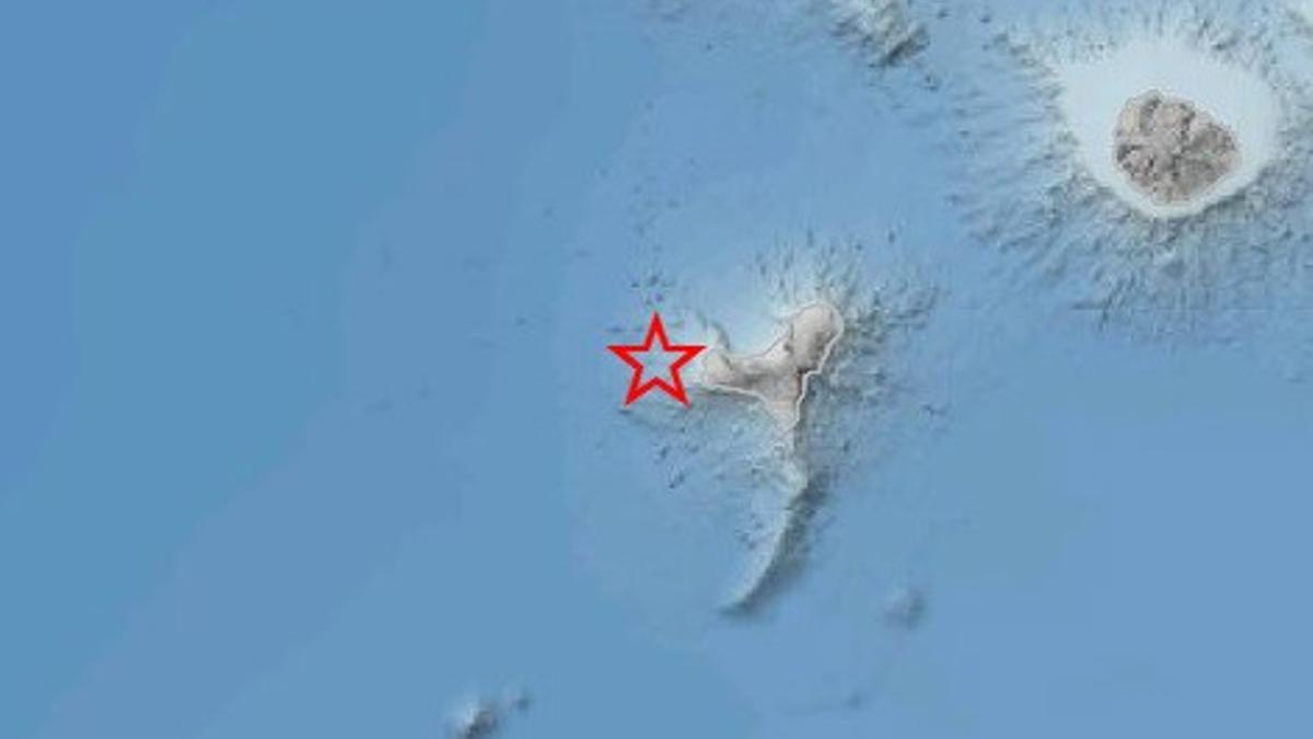 Seísmo localizado al oeste de la isla de El Hierro por el IGN