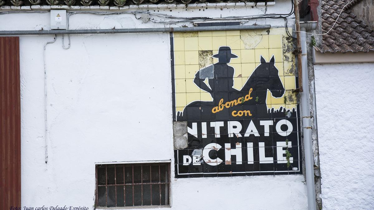 Mural de Fregenal de la Sierra, algo deteriorado.