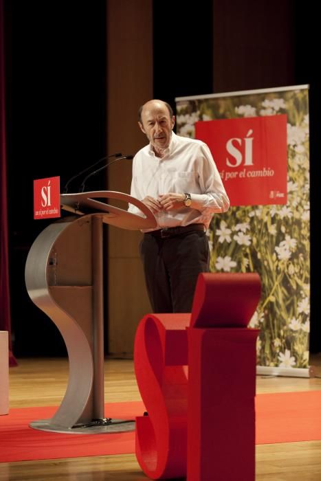 Acto del PSOE en Gijón con Alfredo Pérez Rubalcaba