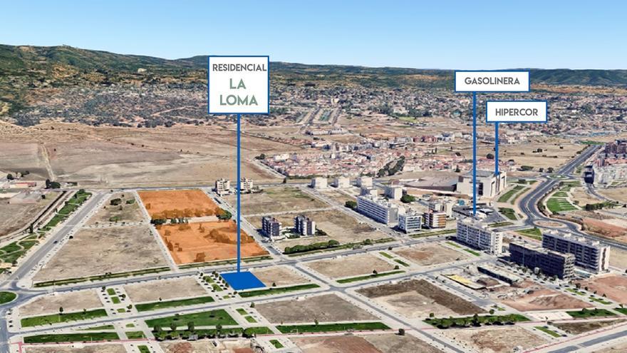 Localización de residencial La Loma.