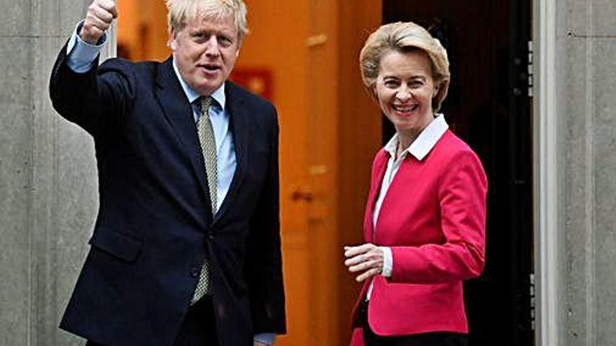 Boris Johnson va rebre Ursula Von der Leyen a la seva residència de Downing Street.