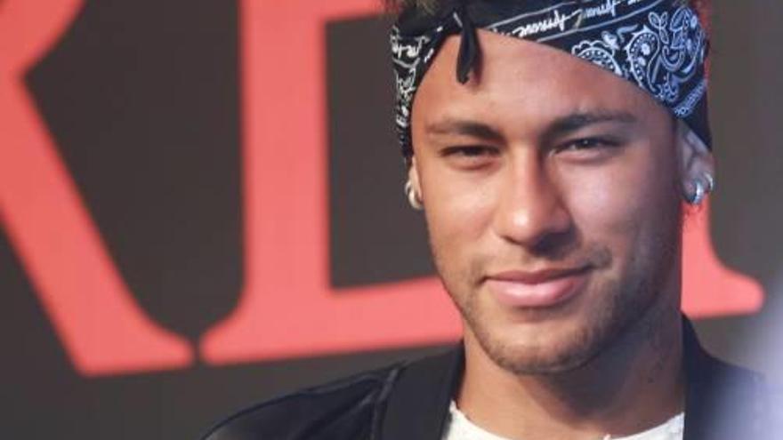 Neymar, durant l&#039;acte publicitari a la Xina.