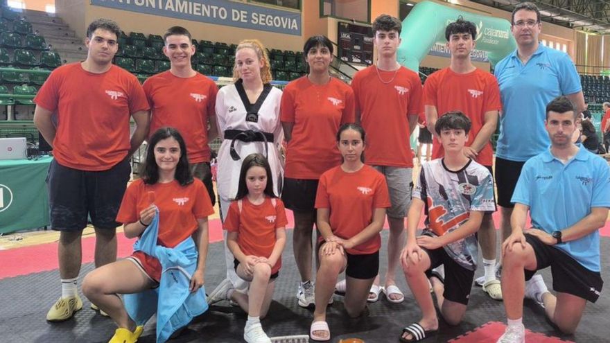 Los competidores del club cangués. | Sares-TKD