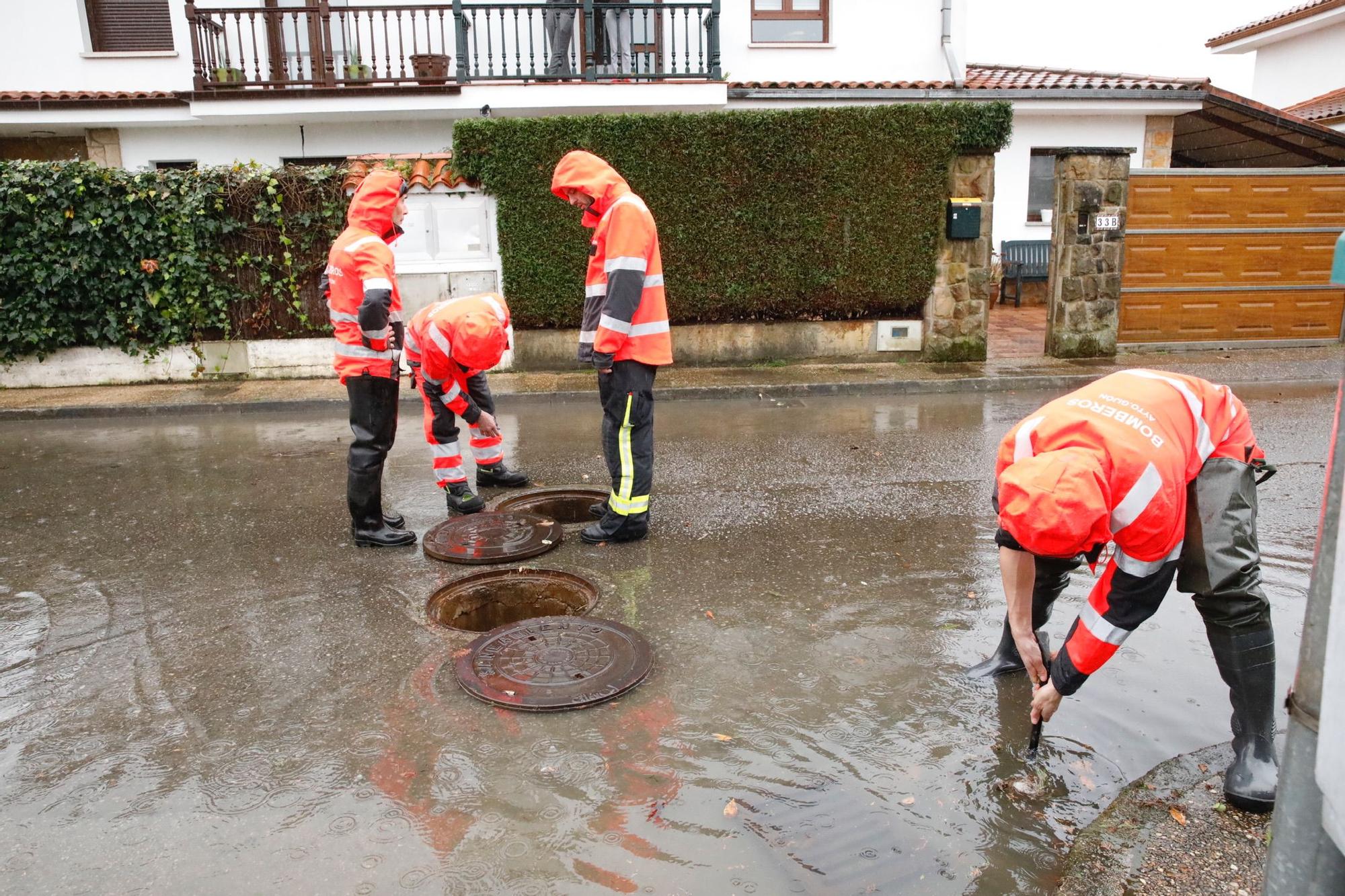 En imágenes: las consecuencias de la borrasca "Fein" en Gijón