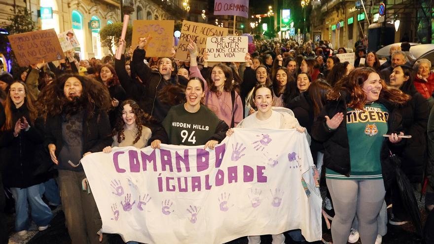 Las imágenes del 8M en Vigo