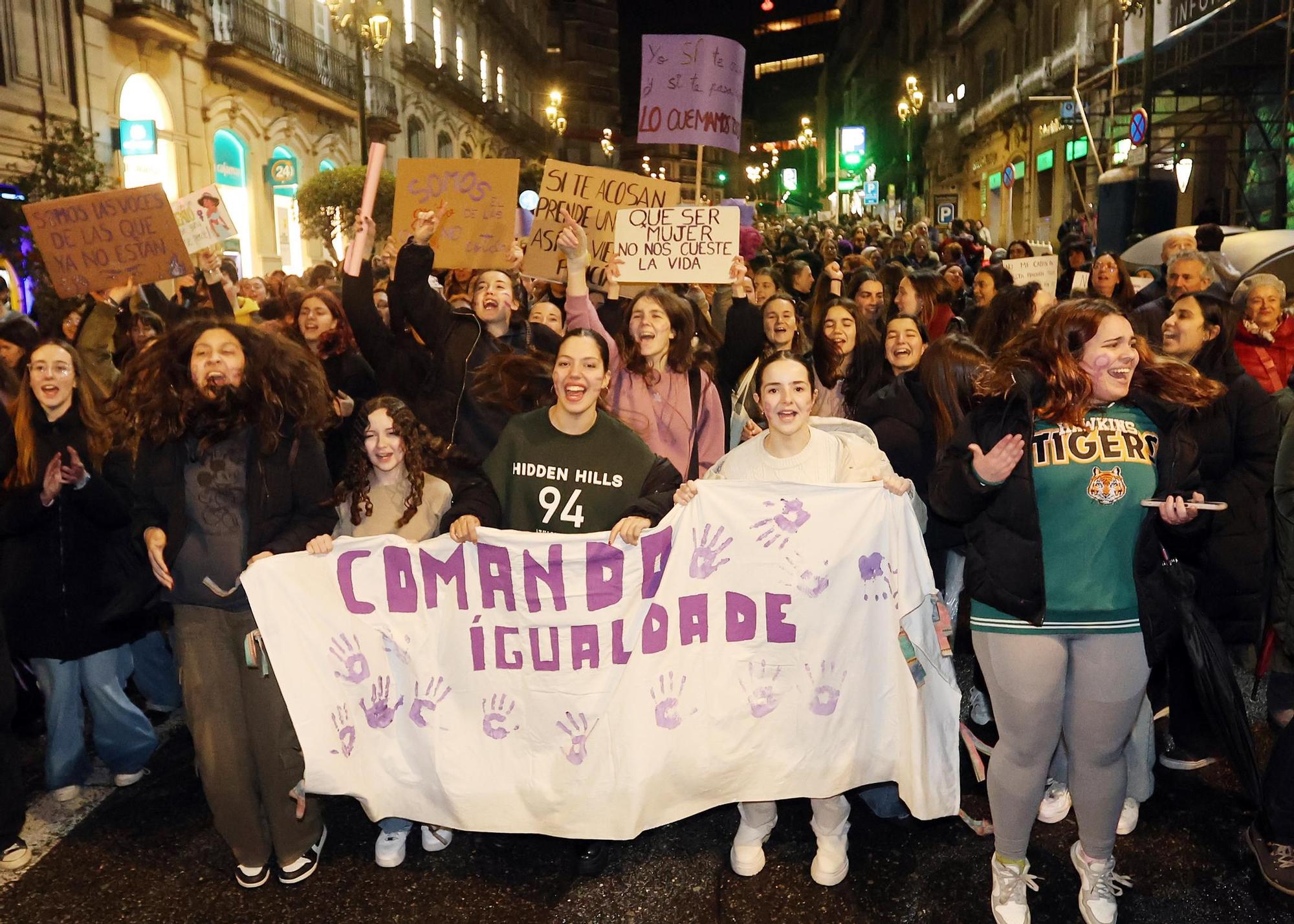 Las imágenes del 8M en Vigo