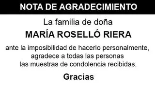 Nota María Roselló Riera