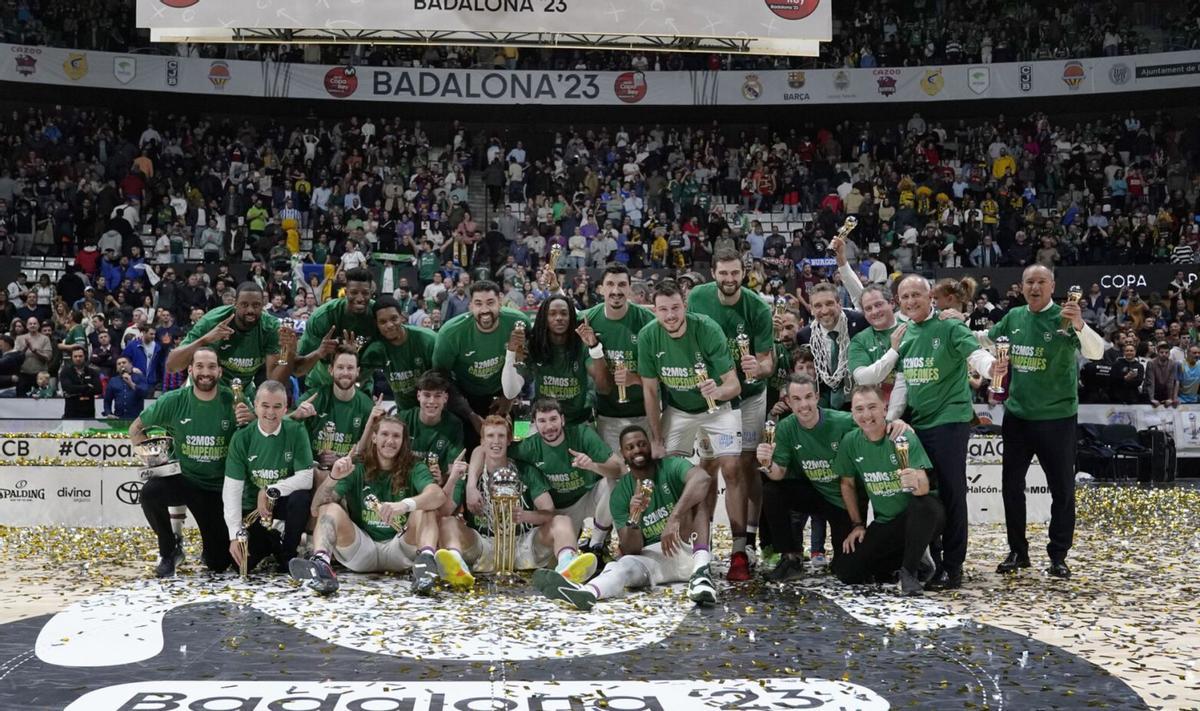 La Copa del Rey de Badalona 2023 supone el quinto título en la historia del club de Los Guindos. | ACBPHOTO