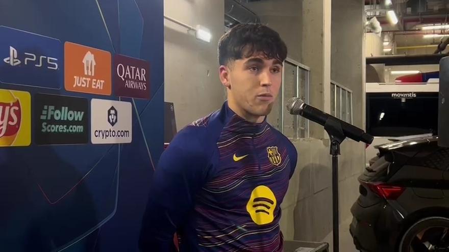 Pau Cubarsí: “No nos esperábamos el planteamiento del Eintracht..."