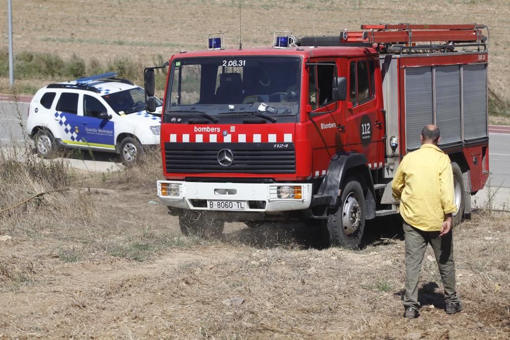 Incendi a al polígon industrial de Maçanet