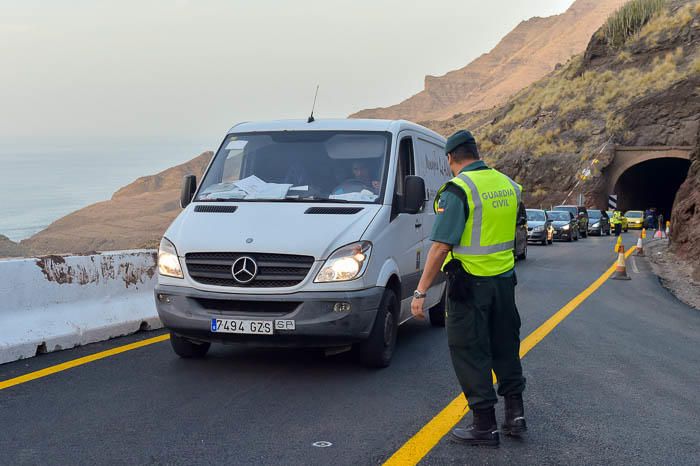 Apertura parcial de la nueva carretera a La Aldea