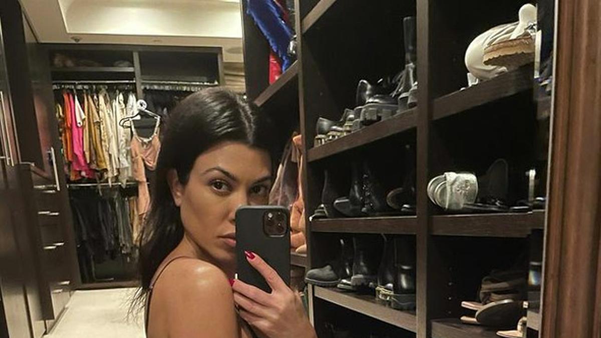 Kourtney Kardashian, en un selfie en su Instagram