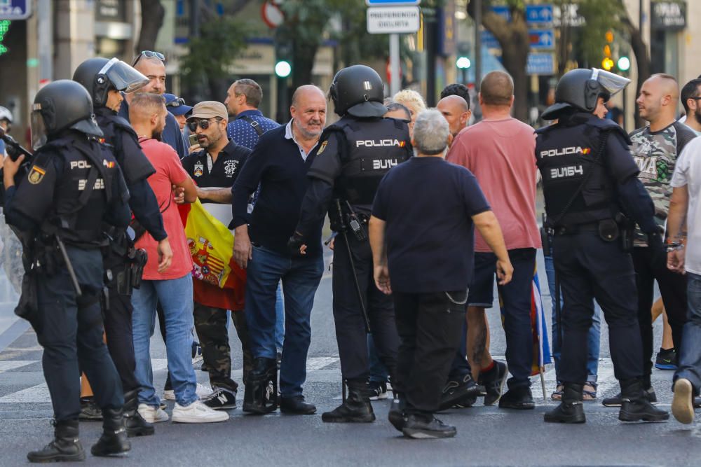 Manifestación 9 d'Octubre Valencia: tensión y altercados