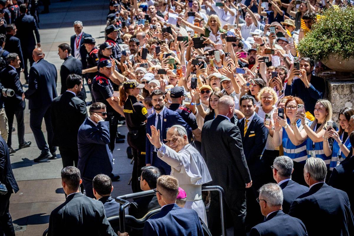 El Papa León XIV visita Montserrat