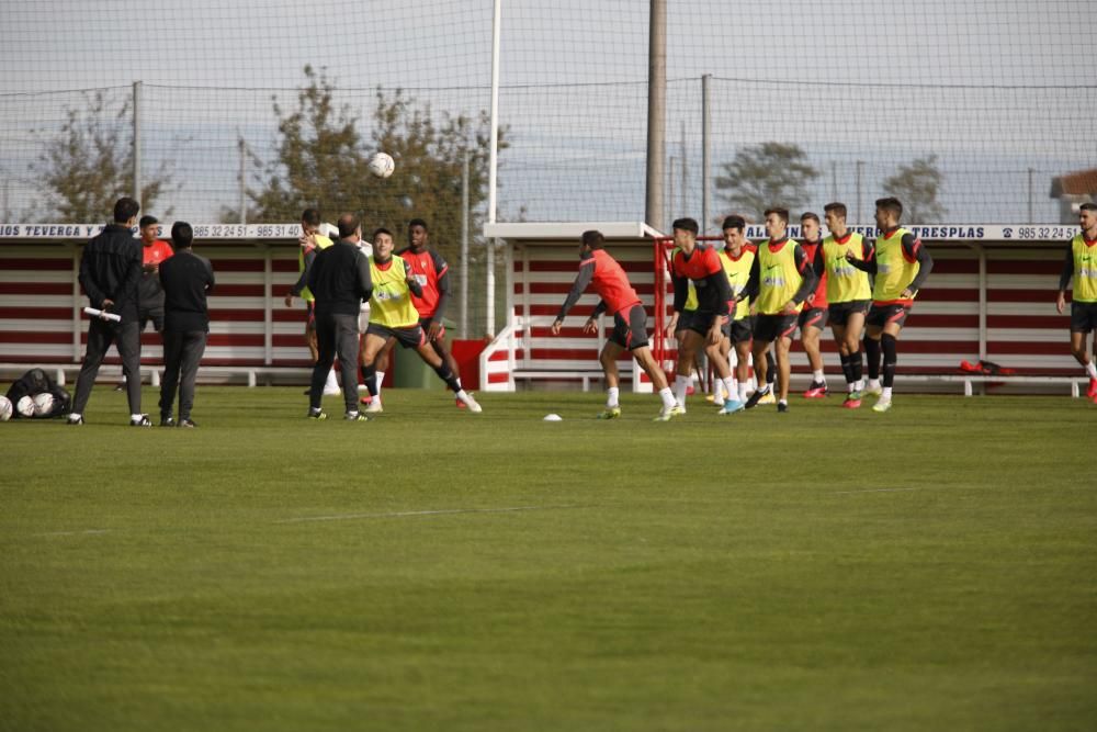 Entrenamiento del Sporting en Mareo.