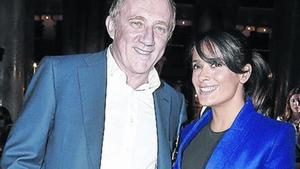 George Clooney i la seva imminent esposa, Amal Alamuddin,en una gala benèficaa Florència.