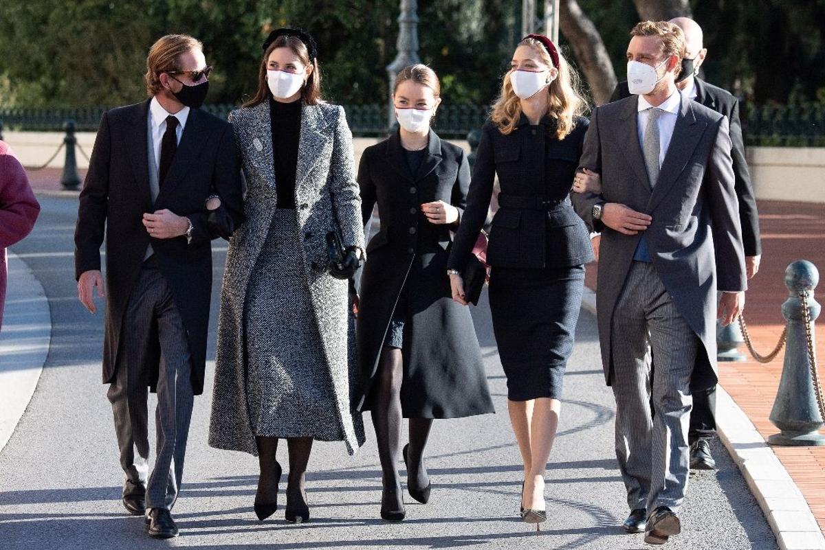 Andrea Casiraghi, Tatiana Santo Domingo, Alexandra de Hanover, Beatrice Borromeo y Pierre Casiraghi