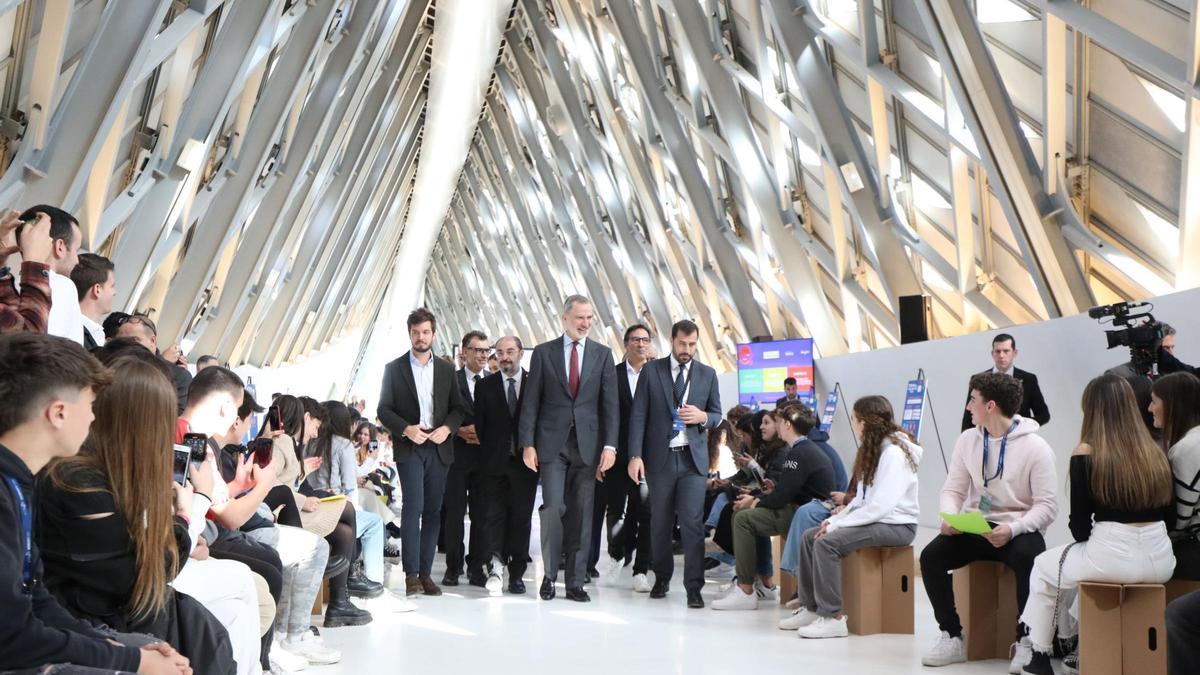 Inauguración del Mobility City en el Pabellón Puente con la presencia de Felipe VI.