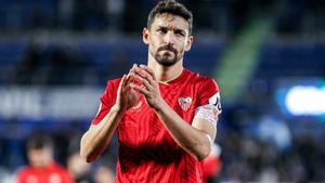 Archivo - Jesus Navas, jugador del Sevilla, durante un partido de Liga.