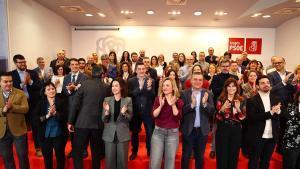 Pilar Alegría, este domingo en el acto de presentación de su campaña.