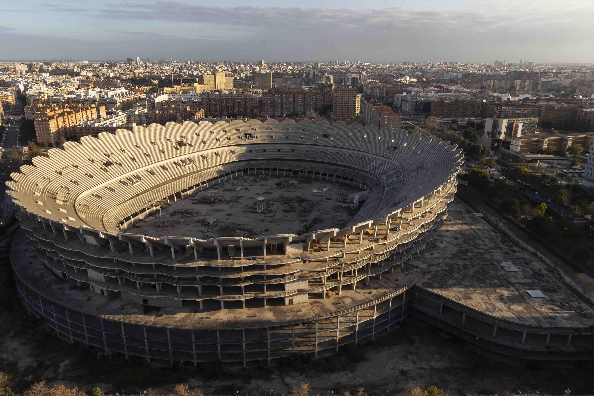 Así está el Nuevo Mestalla a día de hoy