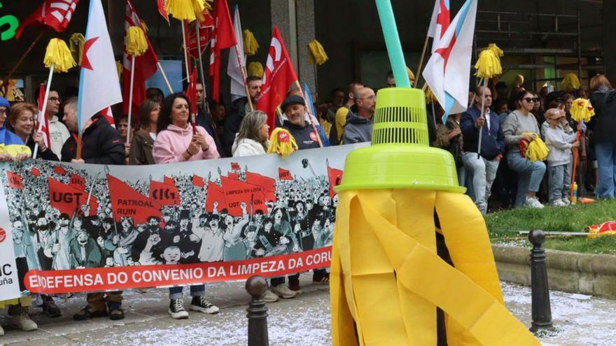 Una de las últimas protestas del colectivo. |  L. O.