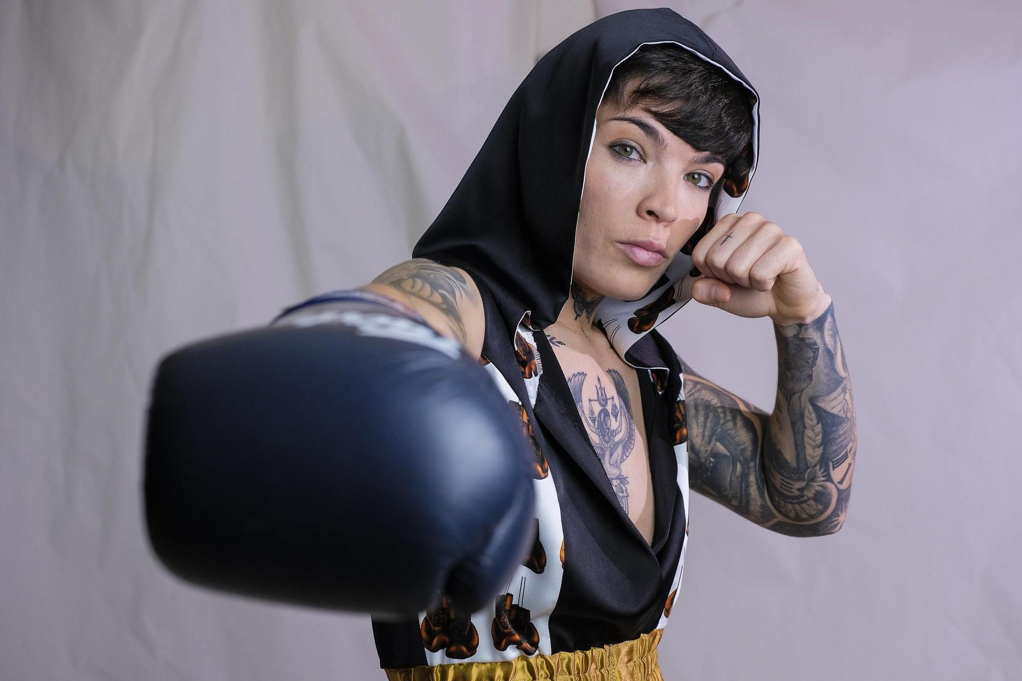 La boxeadora canaria Fátima Cruz
