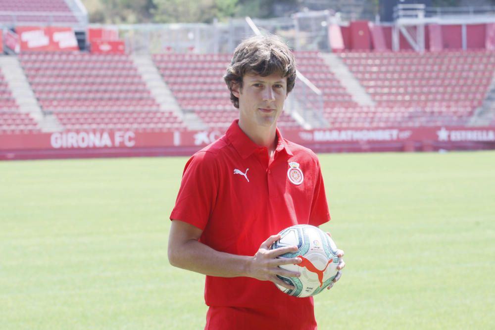 Presentació de Marc Gual com a nou jugador del Girona FC