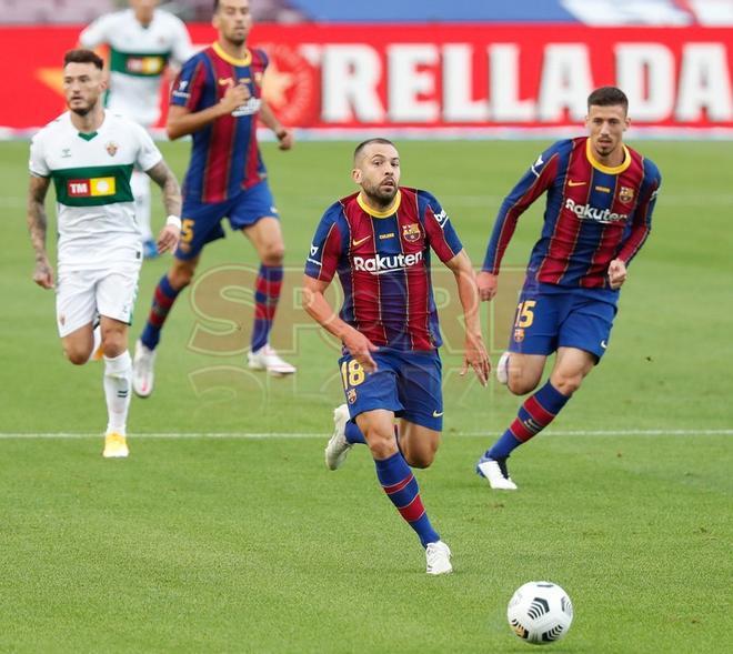 Imágenes del partido  del Trofeo Joan Gamper 2020/2021 del FC Barcelona disputado en el Camp Nou. FC Barcelona 1 - Elche CF, 10