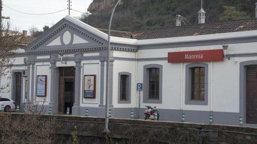 Estació de la Renfe de Manresa, on l&#039;acusat va quedar amb la víctima