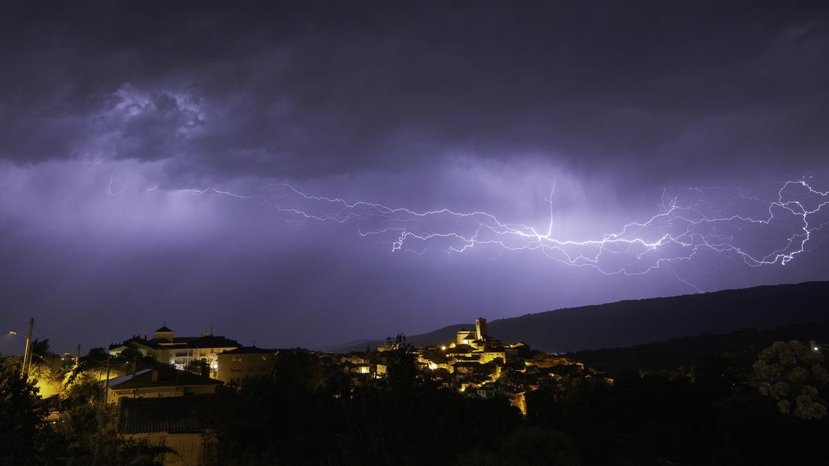 Fotogalería | Tormentas y rayos en Hervás este pasado domingo
