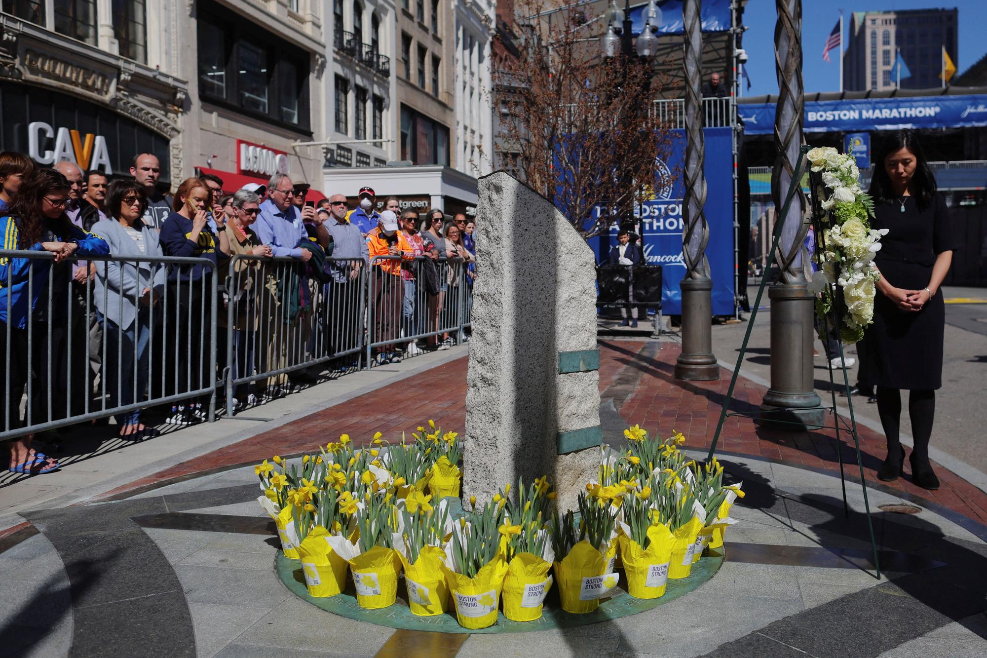 Homenaje a las víctimas del Maratón de Boston