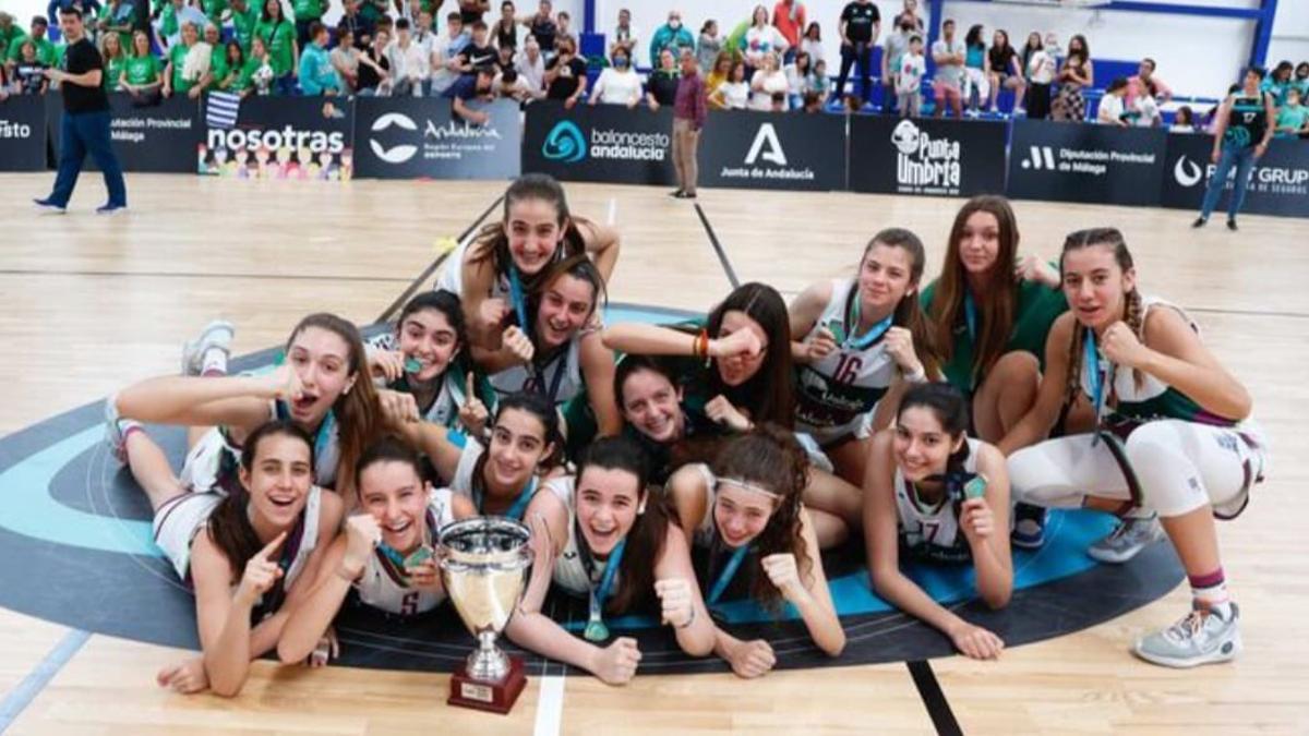 El Unicaja cadete femenino.