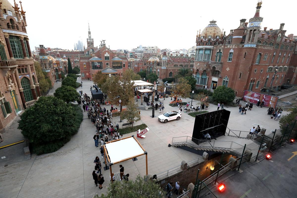 Desfile de la 080 Barcelona Fashion en el Recinte Modernista de Sant Pau.