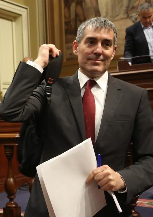 Fernando Clavijo durante su intervención en el Debate sobre la Nacionalidad