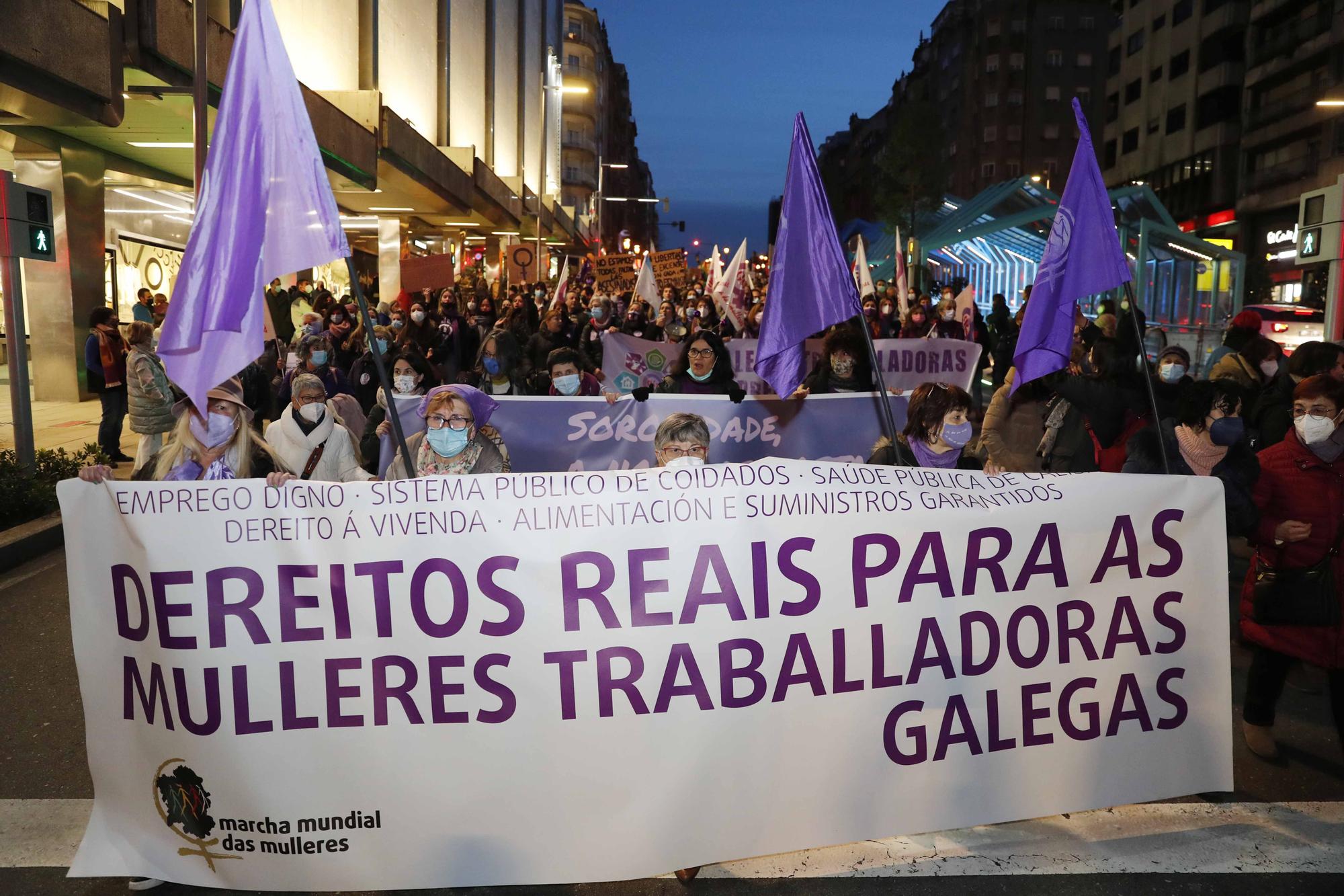 Así fue el 8M en Vigo