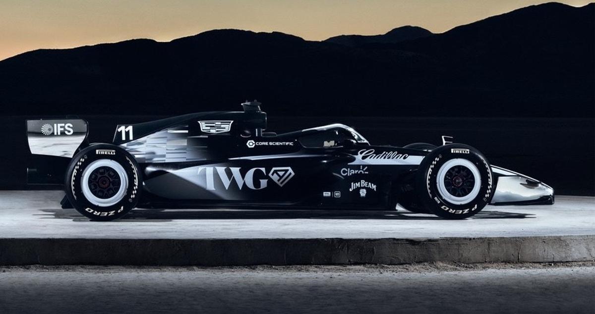 Cadillac negro con detalles en blanco