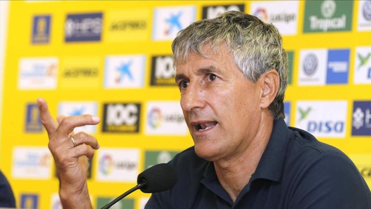 Quique Setién, entrenador de la UD Las Palmas