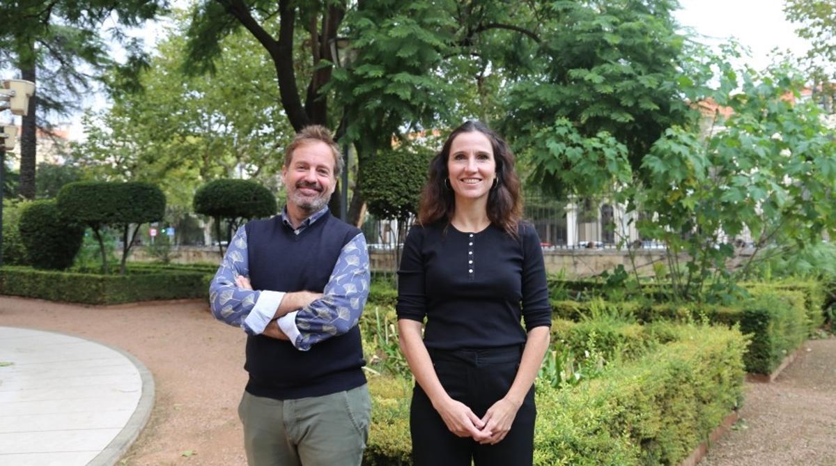 Los profesores José Luis Quero y Rocío Hernández.
