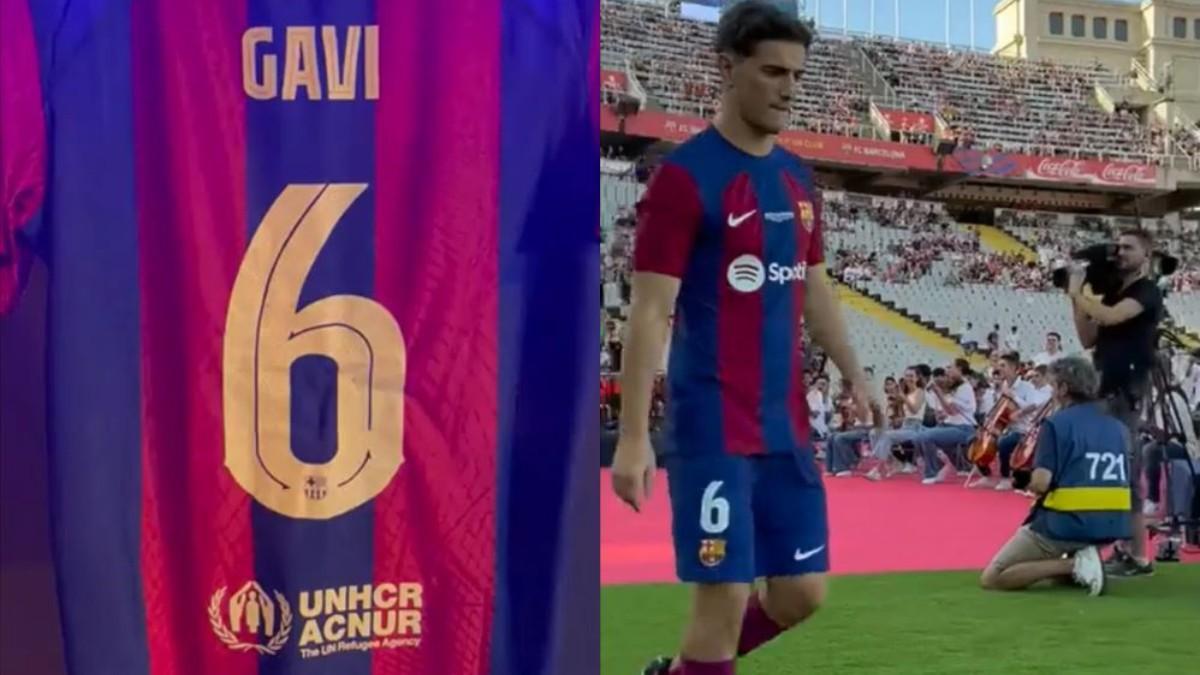 Gavi llevará el dorsal '6' oficialmente esta temporada