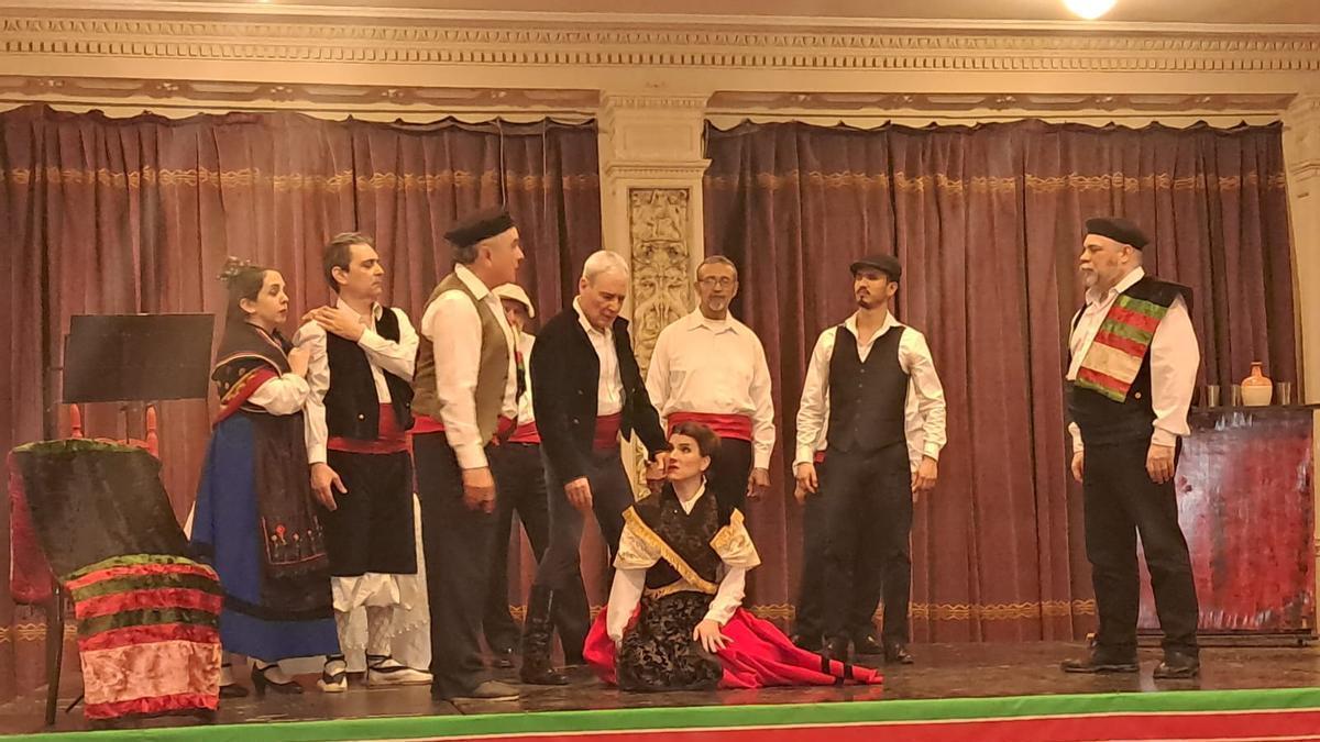 Una de las escenas de "El cantar del arriero".