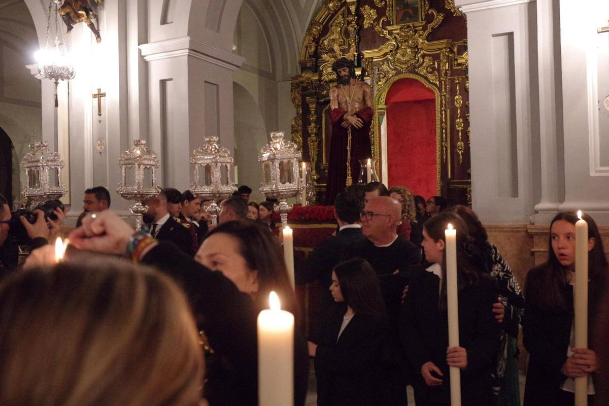 Traslado claustral del Cristo de la Humildad en la Victoria el Lunes de Pasión de 2026