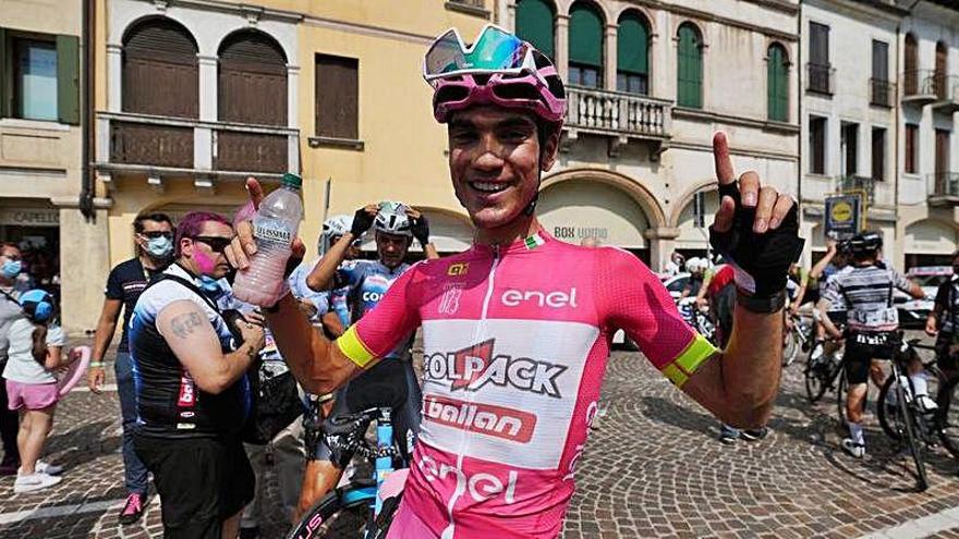 Juan Ayuso, tras ganar el Giro sub-23